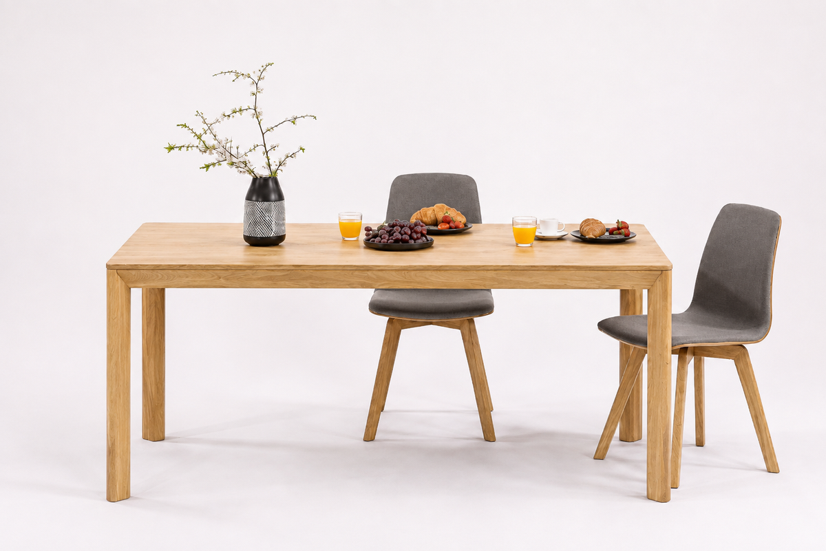 Mesa de comedor fija madera maciza de haya DITA | VESKOR