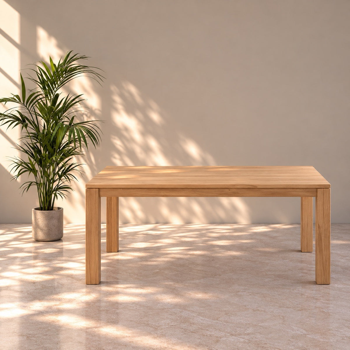 Mesa de comedor fija madera maciza de roble LUX 2020 | VESKOR