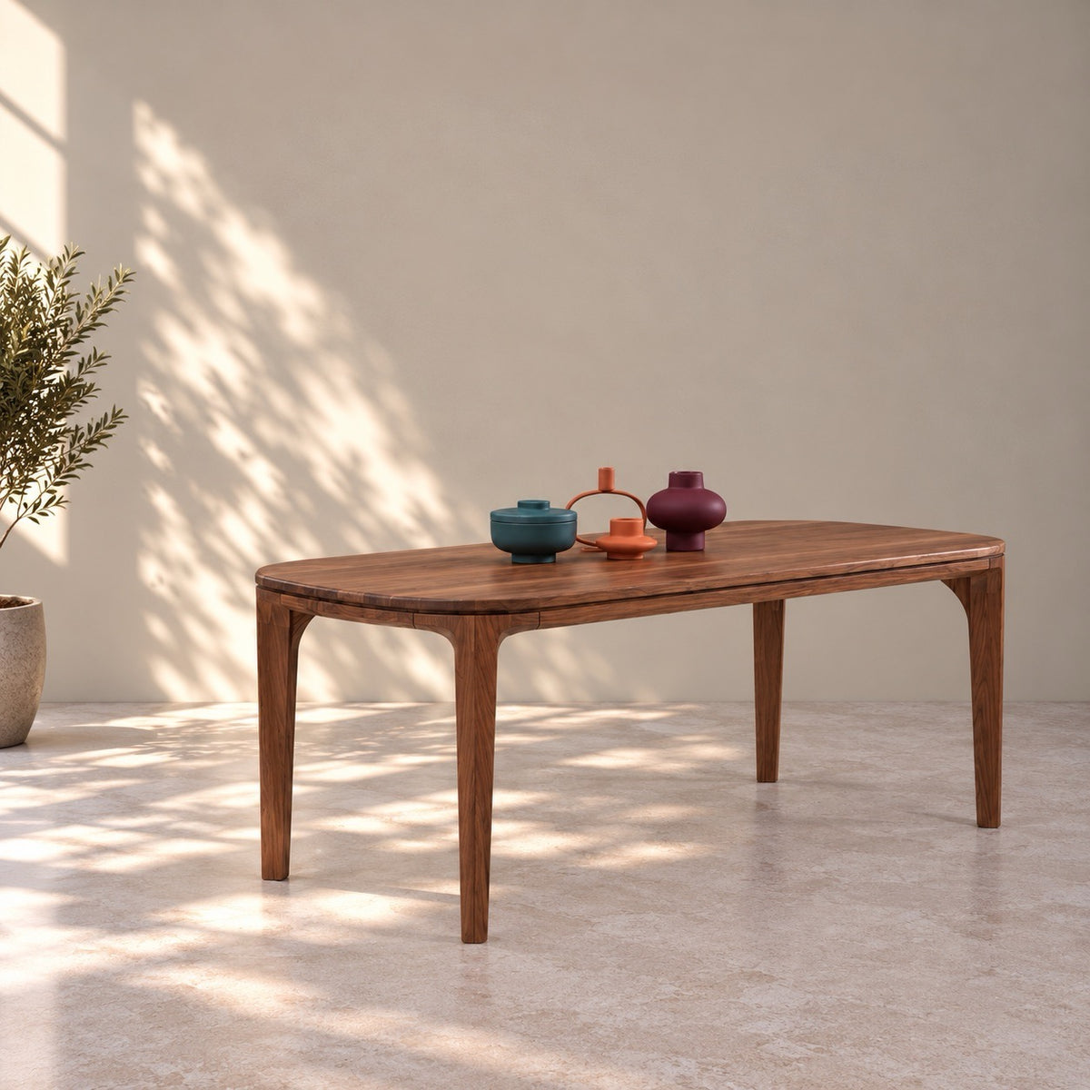 Mesa de centro de madera maciza de nogal IKONA | VESKOR