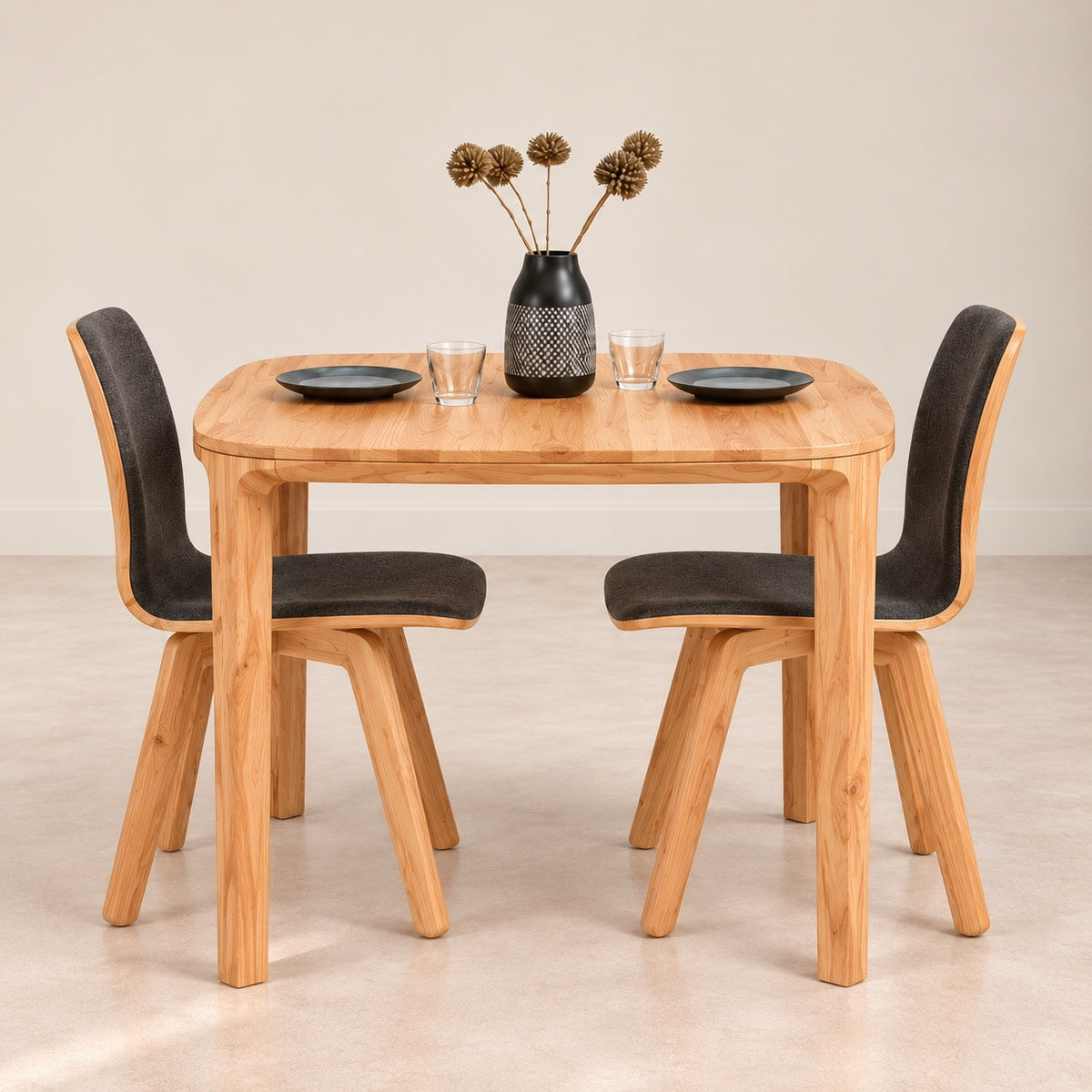 Mesa de comedor fija madera maciza de haya IKONA | VESKOR