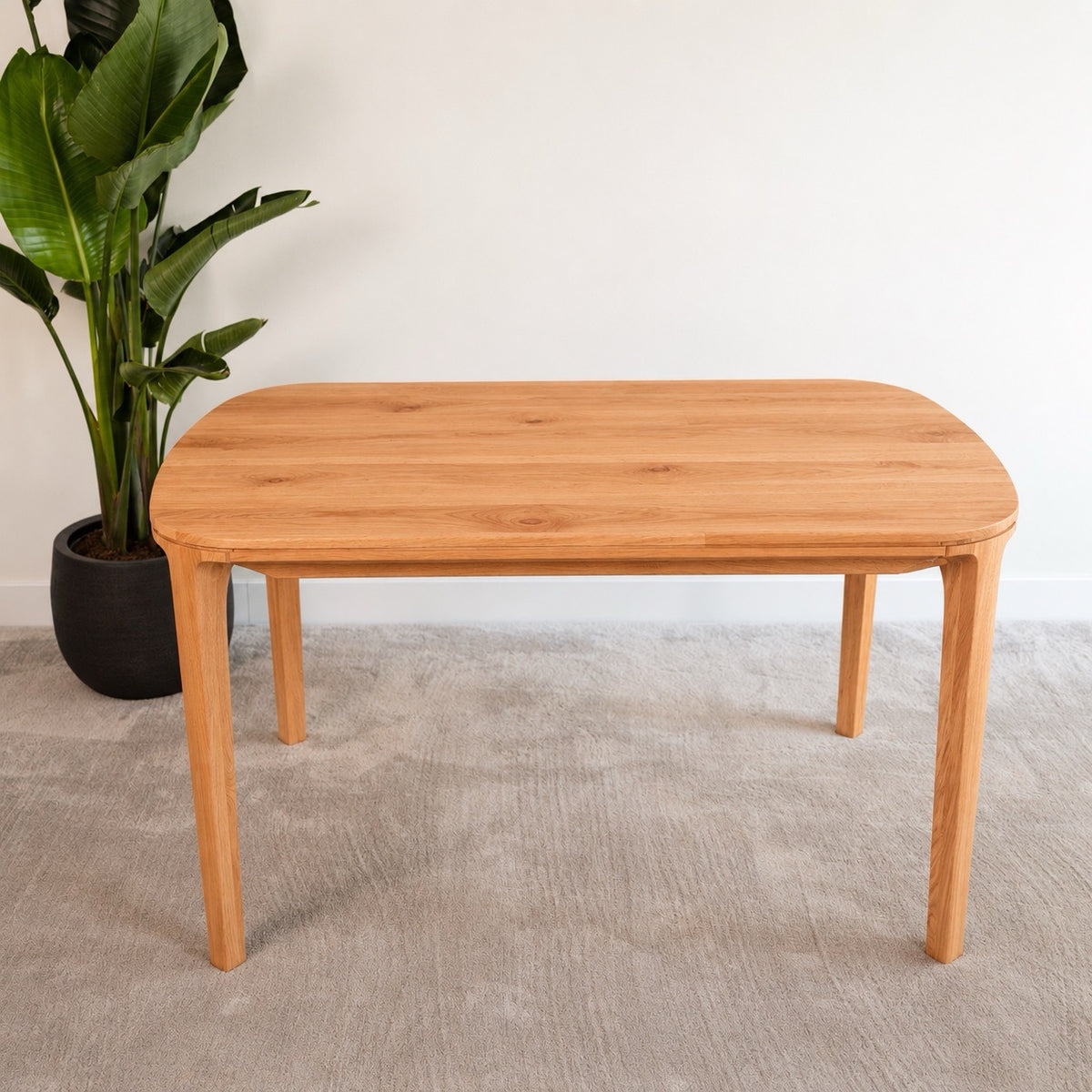 Mesa de comedor fija madera maciza de haya IKONA | VESKOR