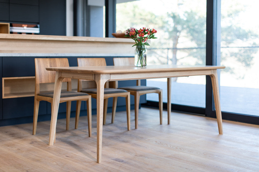 Mesa de comedor fija madera maciza de haya TOKIO | VESKOR