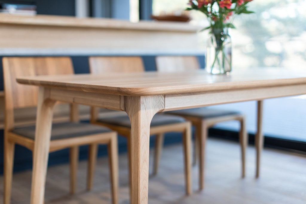 Mesa de comedor fija madera maciza de haya TOKIO | VESKOR