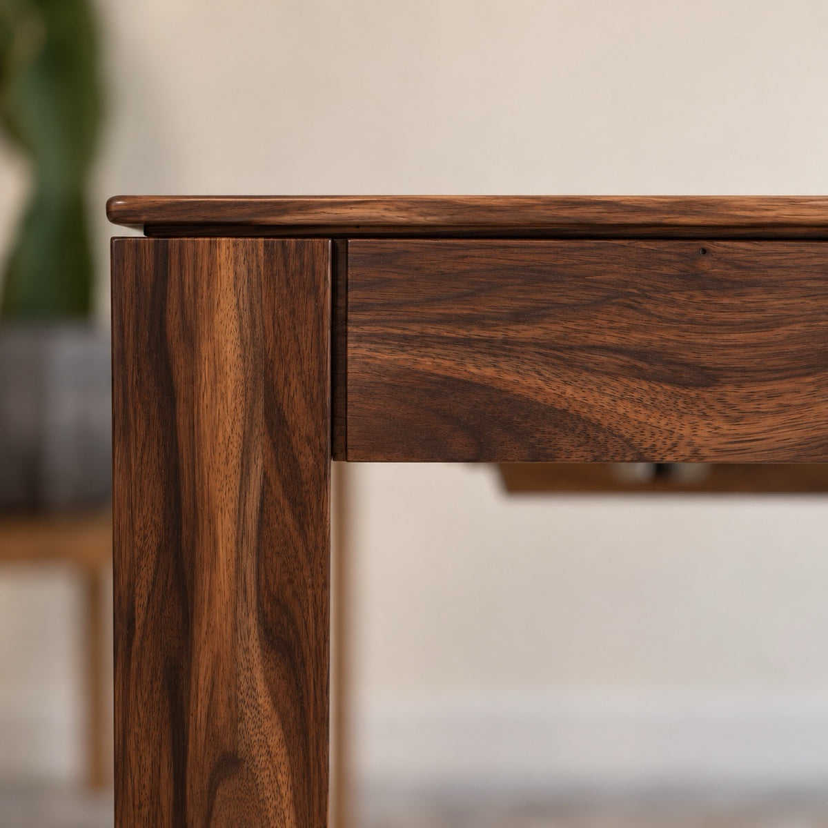 Mesa de comedor de madera maciza de nogal extensible Lux 2020 | VESKOR